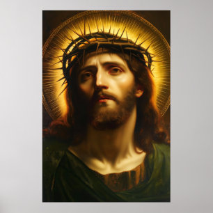 Ecce Homo Jesus Christus mit Dornenkrone Poster