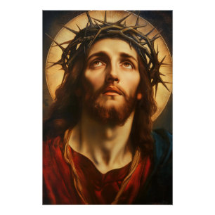 Ecce Homo Jesus Christus mit Dornenkrone Poster
