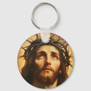 Ecce Homo Jesus Christus mit Dornenkrone Schlüsselanhänger