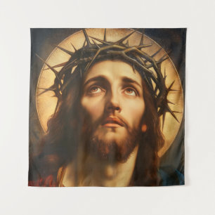 Ecce Homo Jesus Christus mit Dornenkrone Wandteppich