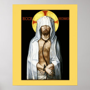 Ecce homo Jesus icône Poster Matted