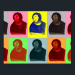 Ecce Homo - Pop Art Style Poster<br><div class="desc">Ecce Homo - Pop Art Style.ecce, homo, spain, spanisch, art, restauration, mode, ecce homo, Pop art, stylish, news, espana, espanol, espanola, Pop, espanola.</div>