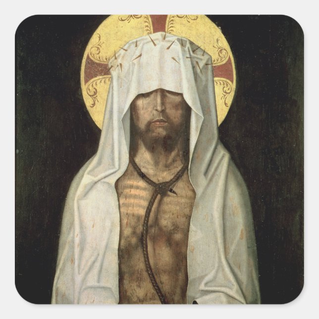 Ecce Homo Quadratischer Aufkleber (Vorderseite)
