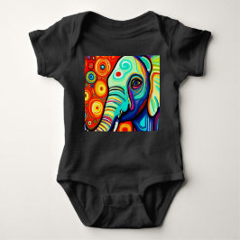 Eccentric Elephant Baby Strampler