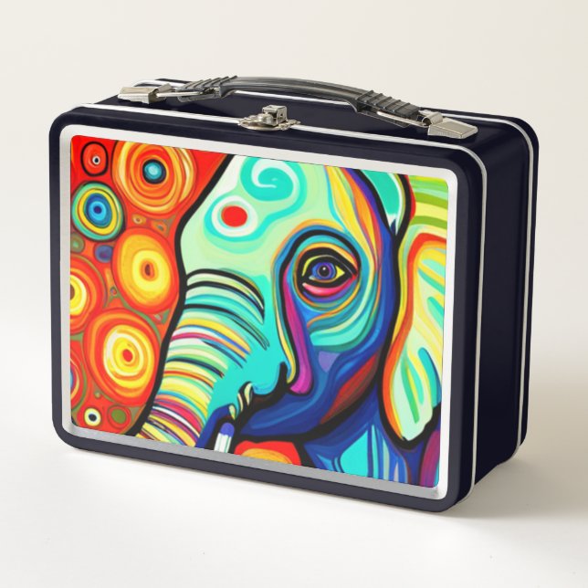Eccentric Elephant Metall Brotdose (Vorderseite)