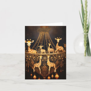 Eccentric Giraffe Chandelier Karte