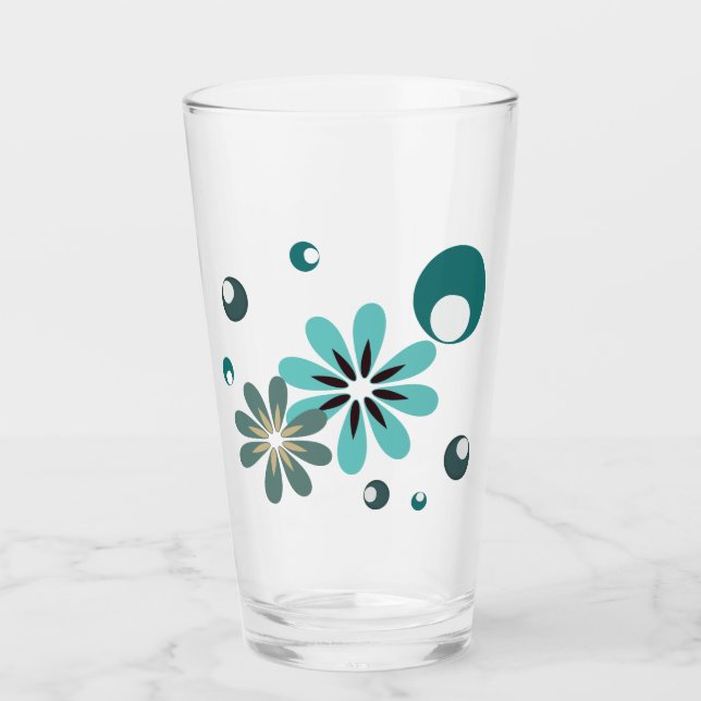 Eccentric Green Retro Inspiriert Glas (Vorderseite)