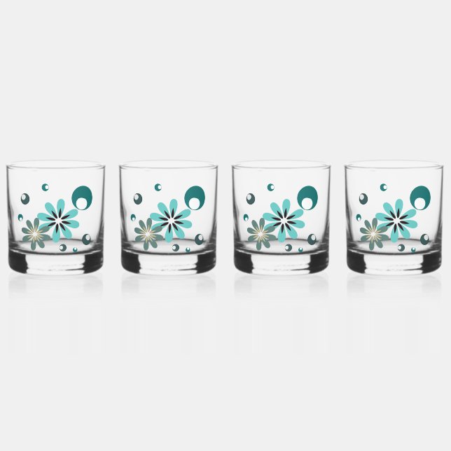 Eccentric Green Retro Inspiriert Whiskyglas (Vorderseite)