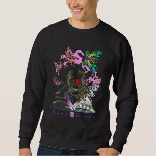 Eccentric Kooky Bong Bones Script Illustration Des Sweatshirt