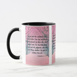 Ecclesiastes 12:13-14 KJV Bible Verse Pic Two-Tone Tasse