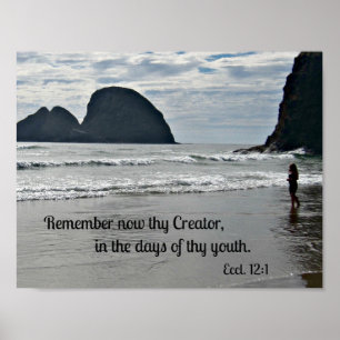 Ecclesiastes 12:1 Erinnern Sie sich jetzt an deine Poster