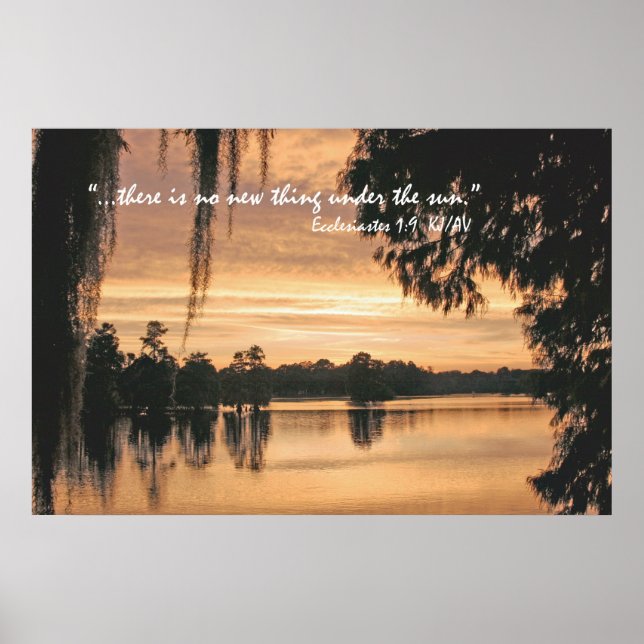 Ecclesiastes 1:9 Scripture Poster Print (Vorne)