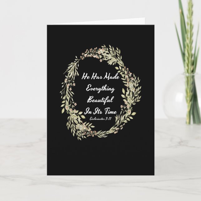 Ecclesiastes 311 NIV - Bibel-Vers Karte (Vorderseite)