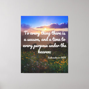 Ecclesiastes 3:1 Bibelverse KJV Wand an Wand Kunst