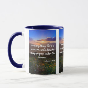 Ecclesiastes 3:1 KJV Bible Verse Pic Mug Deux Tons