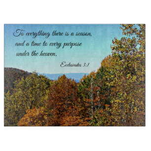 Ecclesiastes 3:1 Zu allem gibt es eine Saison. Schneidebrett