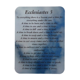Ecclesiastes 3 Magnet