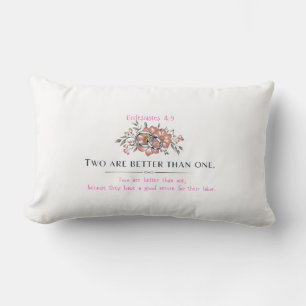 Ecclesiastes 4:9 Pillow Lendenkissen