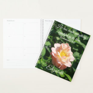Ecclesiastes Roses floraux rose Pêche Personnalis