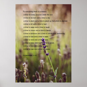 Ecclesiastes Vers-Plakat Poster