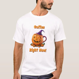 Eced Coffee Halloween Coffein Pumpkin Latte T-Shirt