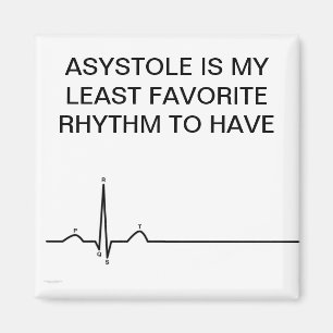 ecg, ASYSTOLIE IST MEIN WENIGER LIEBLINGSrhythmus Magnet