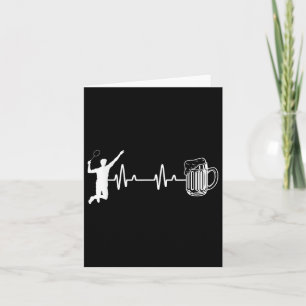 Ecg Heartbeat Badminton Player Shuttle Sports Smas Karte