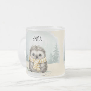 Écharpe personnalisée Mug à l'aquarelle Hérisson M