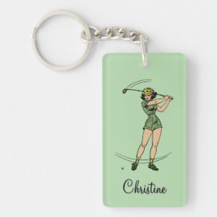 Échauffement pour golfeuse personnelle dame golfeu
