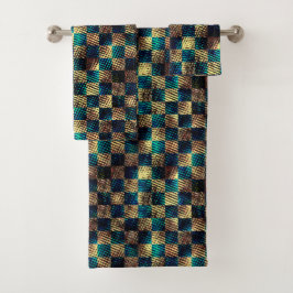 Échecs avec effet sale et rayé, bleu jaune