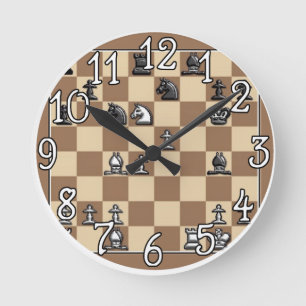 Échecs Conception du jeu Horloge murale