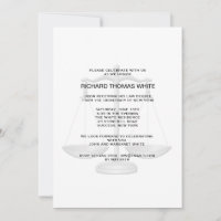 Échelle de justice Vous Choisissez Une Invitation