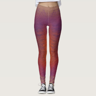 Échelle de sirène taille mixte Leggings Violet Dus