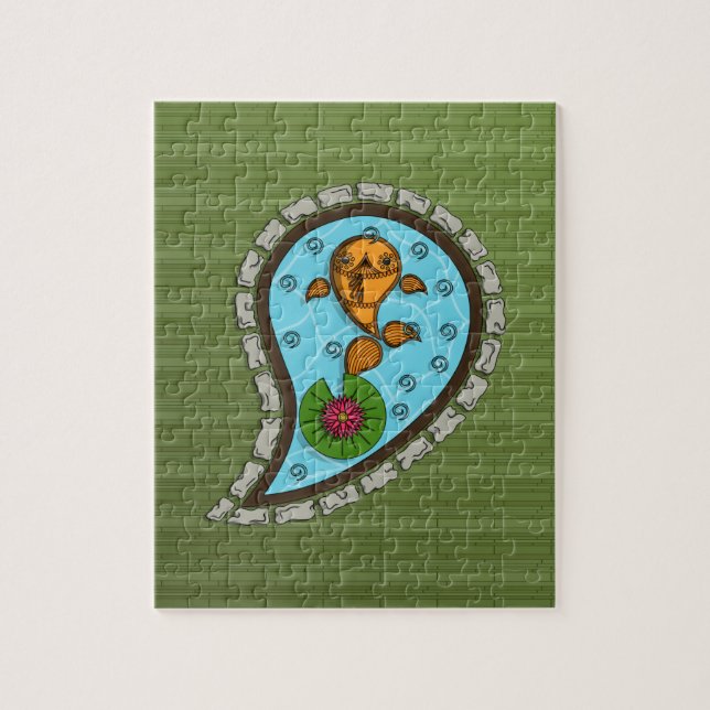 Échelle du Puzzle Poisson Rouge (Vertical)