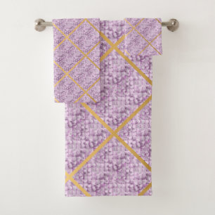 ÉCHELLE MERMAID PURPLE MOTIF SALLE DE BAIN TOWEL S