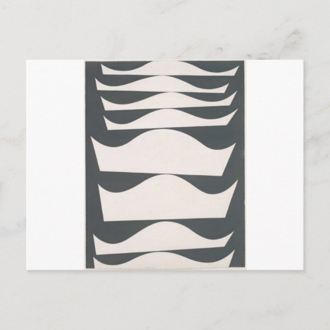 Echelonnement desaxe von Sophie Taeuber-Arp Postkarte (Vorderseite)