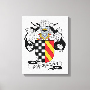 Echevarria-Familienwappen Leinwanddruck