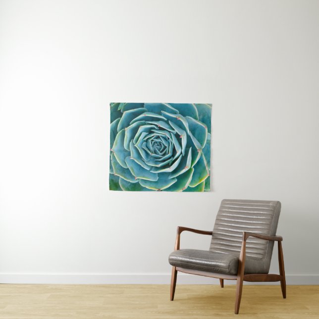 Echeveria-Rosette, Geheimgarten von Marrakesch Wandteppich (Beispiel (Horizontal))