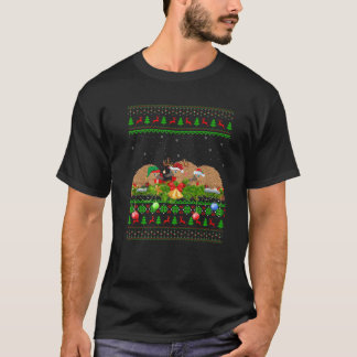 Echidna Lover Xmas Licht Santa Ugly Echidna Chr T-Shirt