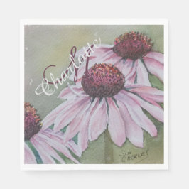 Echinacea Blume Party Serviette