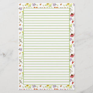 Echinacea Knolic Medicinal Kräuter Lined Briefpapier