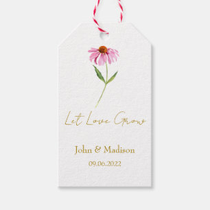 Echinacea Lass Liebe wachsen Hochzeitssamen Geschenkanhänger