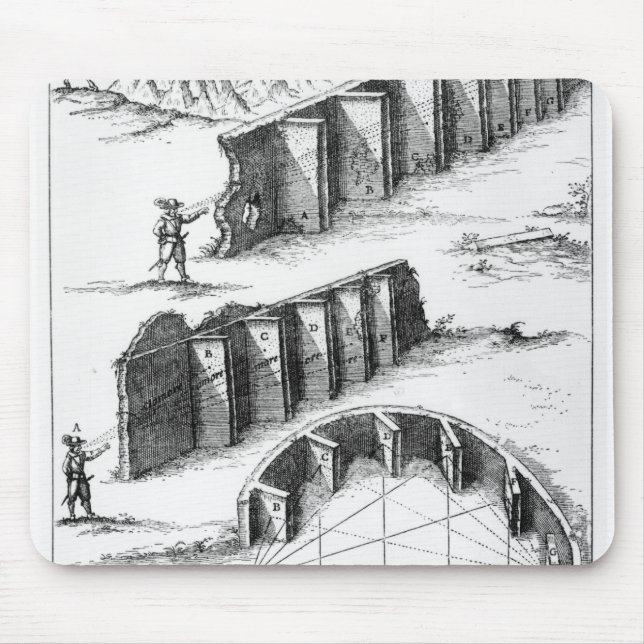 Echo-Bildung, Buch durch Athanasius Kircher Mousepad (Vorne)