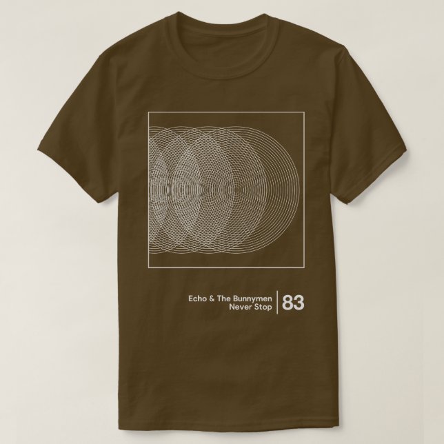 Echo Das Minimalistische Grafikwerk der Bunnymen T-Shirt (Design vorne)