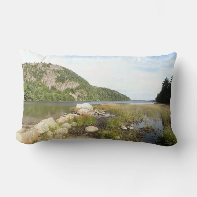 Echo Lake Beach im Acadia National Park Lendenkissen (Vorderseite)