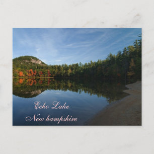 Echo Lake New Hampshire Postcard Postkarte
