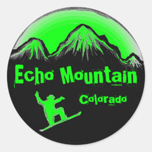 Echo Mountain Colorado Snowboarder Aufkleber