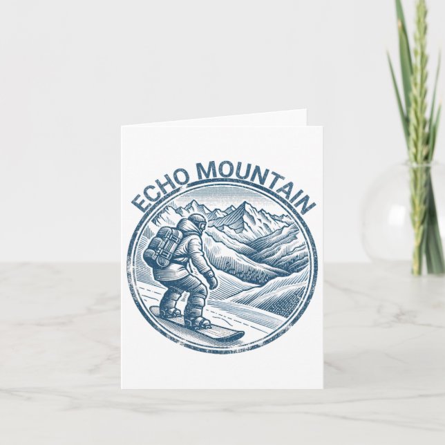 Echo Mountain Colorado Snowboarder Karte (Vorderseite)