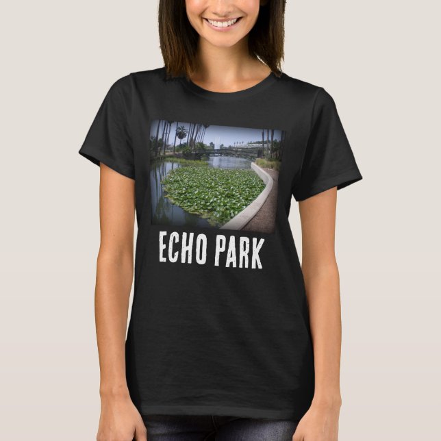 Echo Park Lake in Los Angeles, Kalifornien T-Shirt (Vorderseite)