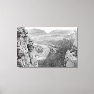 Echo-Schlucht, die durch Sioux-Durchlauf Photograp Leinwanddruck